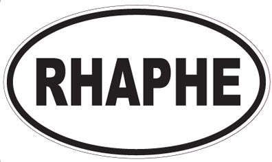 RHAPHE - Oval Sticker