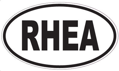 RHEA - Oval Sticker