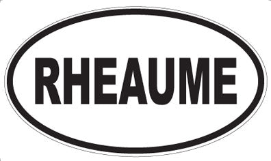 RHEAUME - Oval Magnet