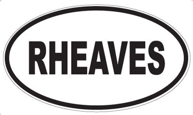 RHEAVES - Oval Magnet