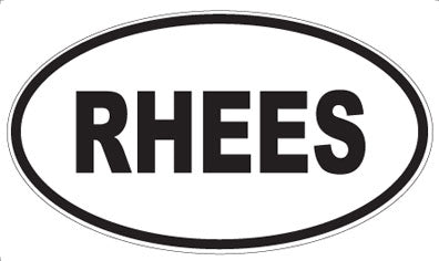 RHEES - Oval Magnet