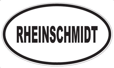 RHEINSCHMIDT - Oval Magnet