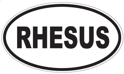 RHESUS - Oval Sticker