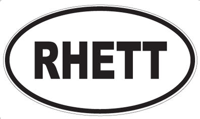 RHETT - Oval Magnet