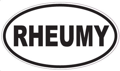 RHEUMY - Oval Sticker