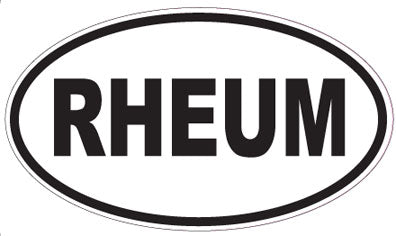 RHEUM - Oval Magnet