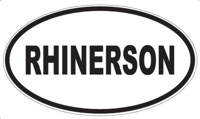 RHINERSON - Oval Sticker