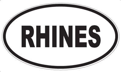 RHINES - Oval Magnet