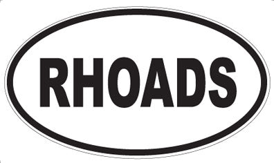 RHOADS - Oval Magnet