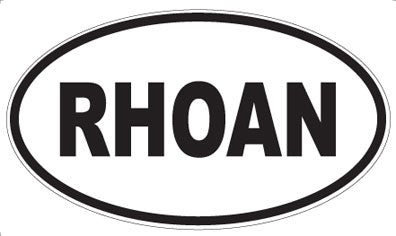 RHOAN - Oval Sticker