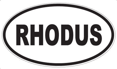 RHODUS - Oval Sticker
