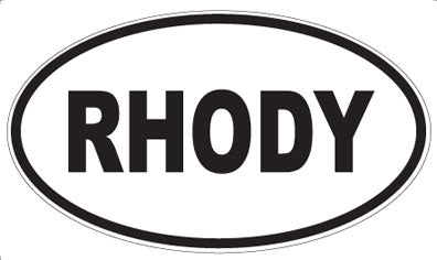 RHODY - Oval Magnet