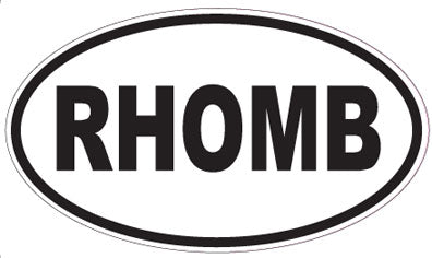 RHOMB - Oval Sticker