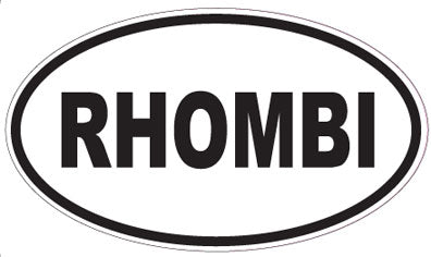 RHOMBI - Oval Sticker