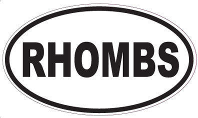 RHOMBS - Oval Sticker