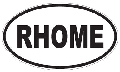 RHOME - Oval Sticker
