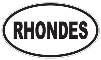 RHONDES - Oval Magnet
