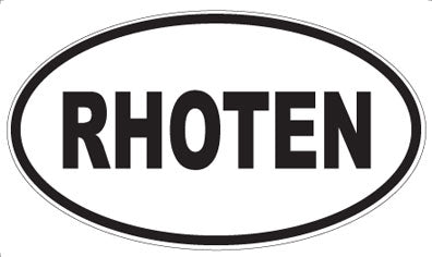 RHOTEN - Oval Magnet