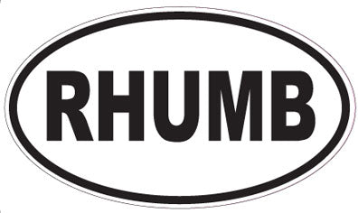 RHUMB - Oval Sticker