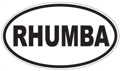 RHUMBA - Oval Sticker