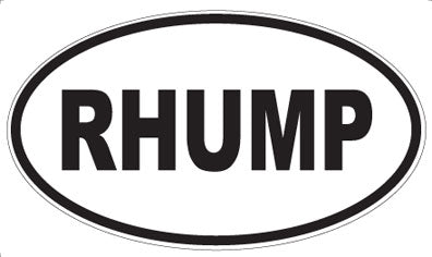 RHUMP - Oval Magnet