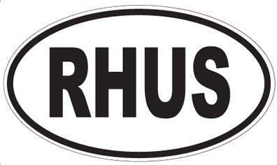 RHUS - Oval Sticker