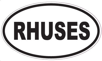 RHUSES - Oval Sticker