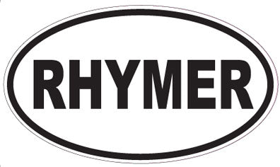RHYMER - Oval Sticker