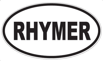 RHYMER - Oval Magnet