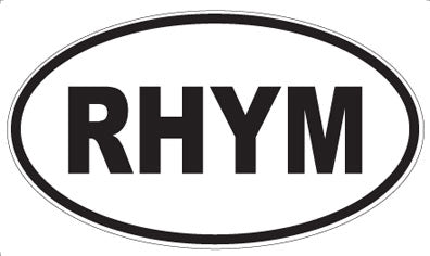 RHYM - Oval Magnet