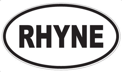 RHYNE - Oval Magnet
