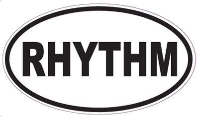 RHYTHM - Oval Sticker