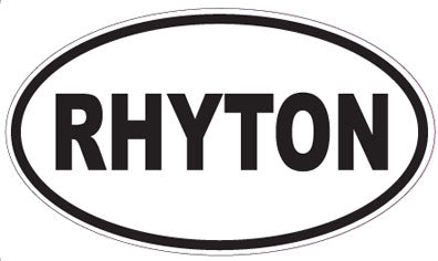 RHYTON - Oval Sticker