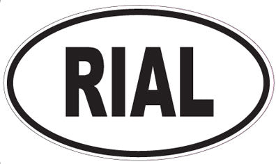 RIAL - Oval Sticker