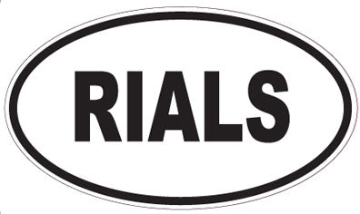 RIALS - Oval Sticker