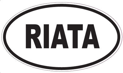 RIATA - Oval Sticker
