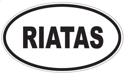 RIATAS - Oval Sticker