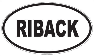 RIBACK - Oval Magnet