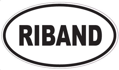 RIBAND - Oval Sticker