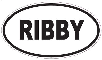 RIBBY - Oval Magnet
