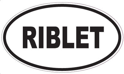 RIBLET - Oval Sticker