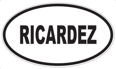 RICARDEZ - Oval Magnet