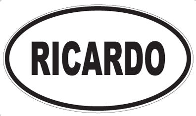 RICARDO - Oval Magnet