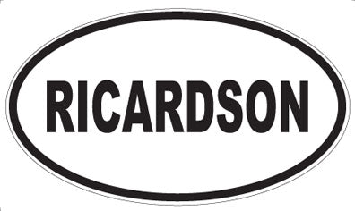 RICARDSON - Oval Magnet