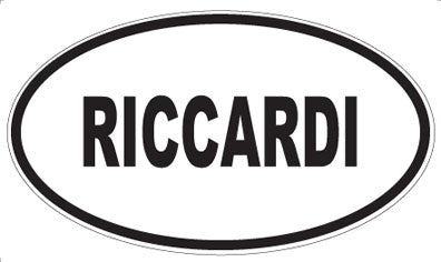 RICCARDI - Oval Sticker