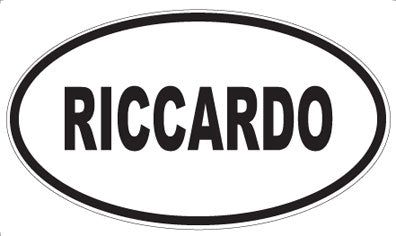 RICCARDO - Oval Magnet