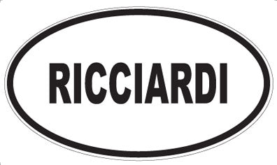 RICCIARDI - Oval Magnet