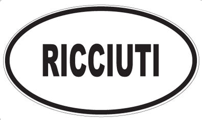 RICCIUTI - Oval Magnet