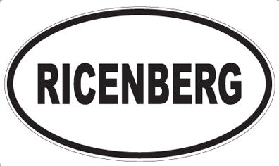 RICENBERG - Oval Magnet