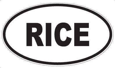 RICE - Oval Magnet